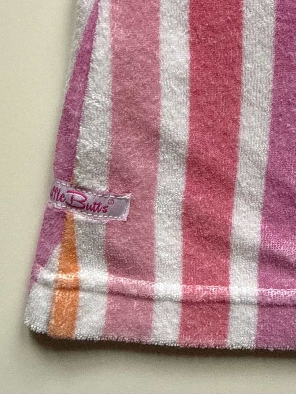RuffleButts Girls Rainbow Dream Stripe Ruffle Terry Cover-Up - Size 3T
